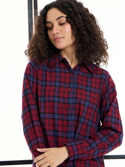 Women's Maroon Strong Dress