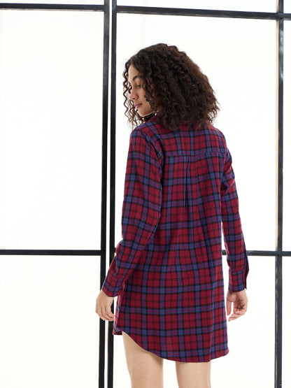 Women's Maroon Strong Dress
