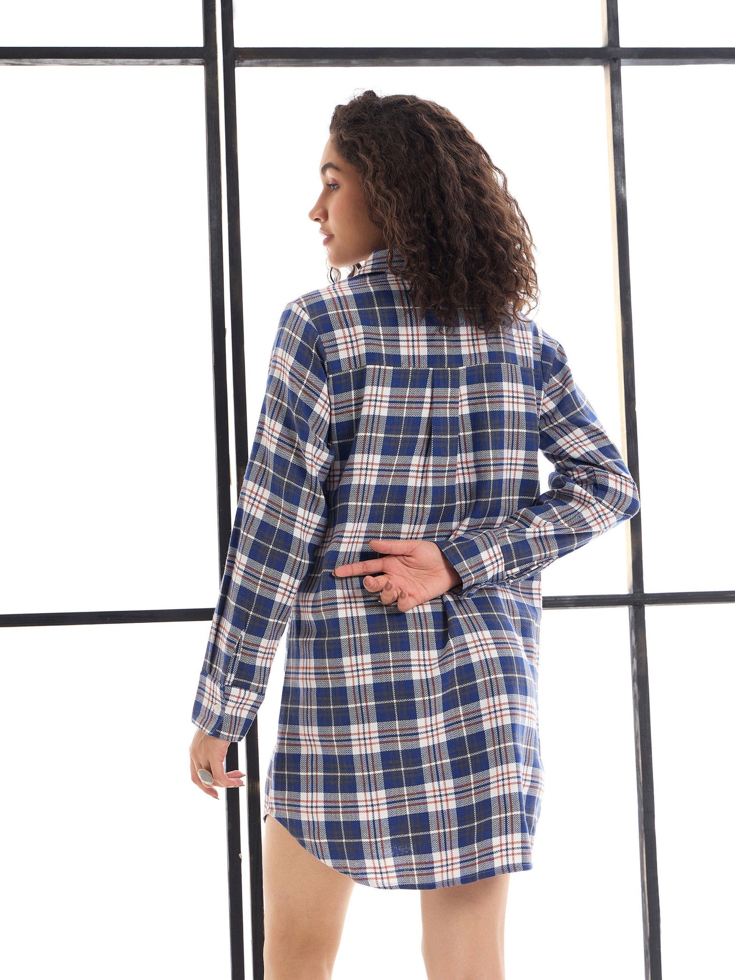 Women's Navy Blue Strong Dress