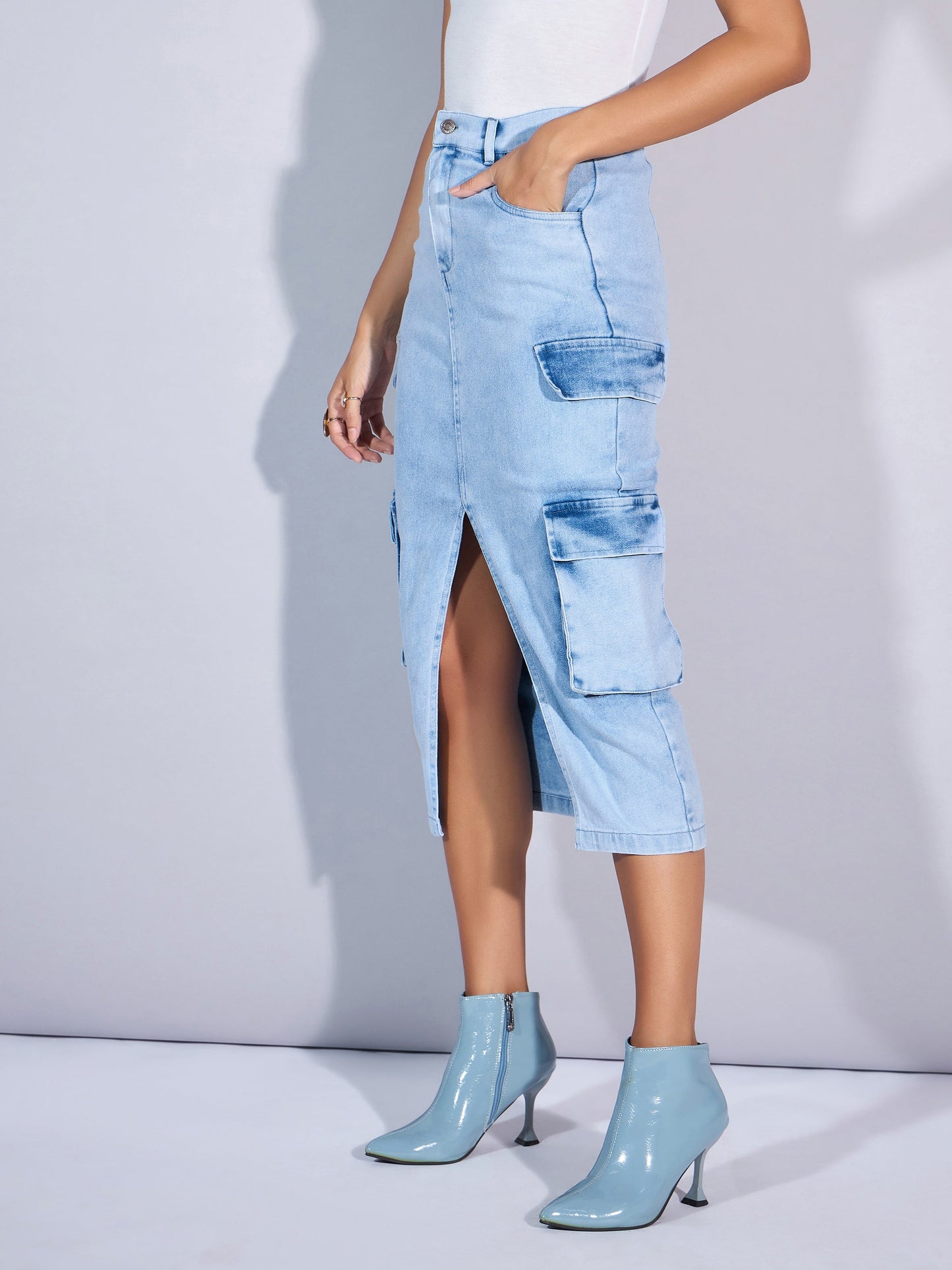 Women's Blue Denim Skirt