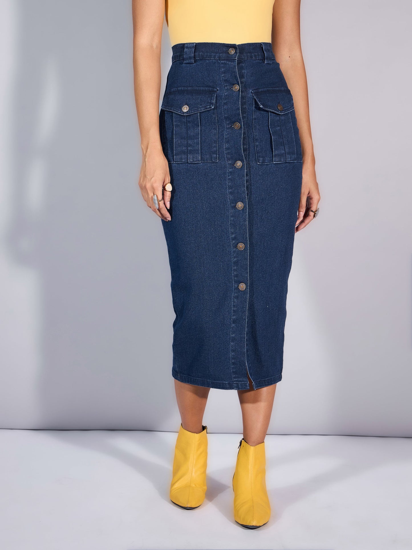 Women's Blue Denim Skirt