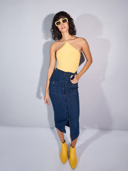 Women's Blue Denim Skirt