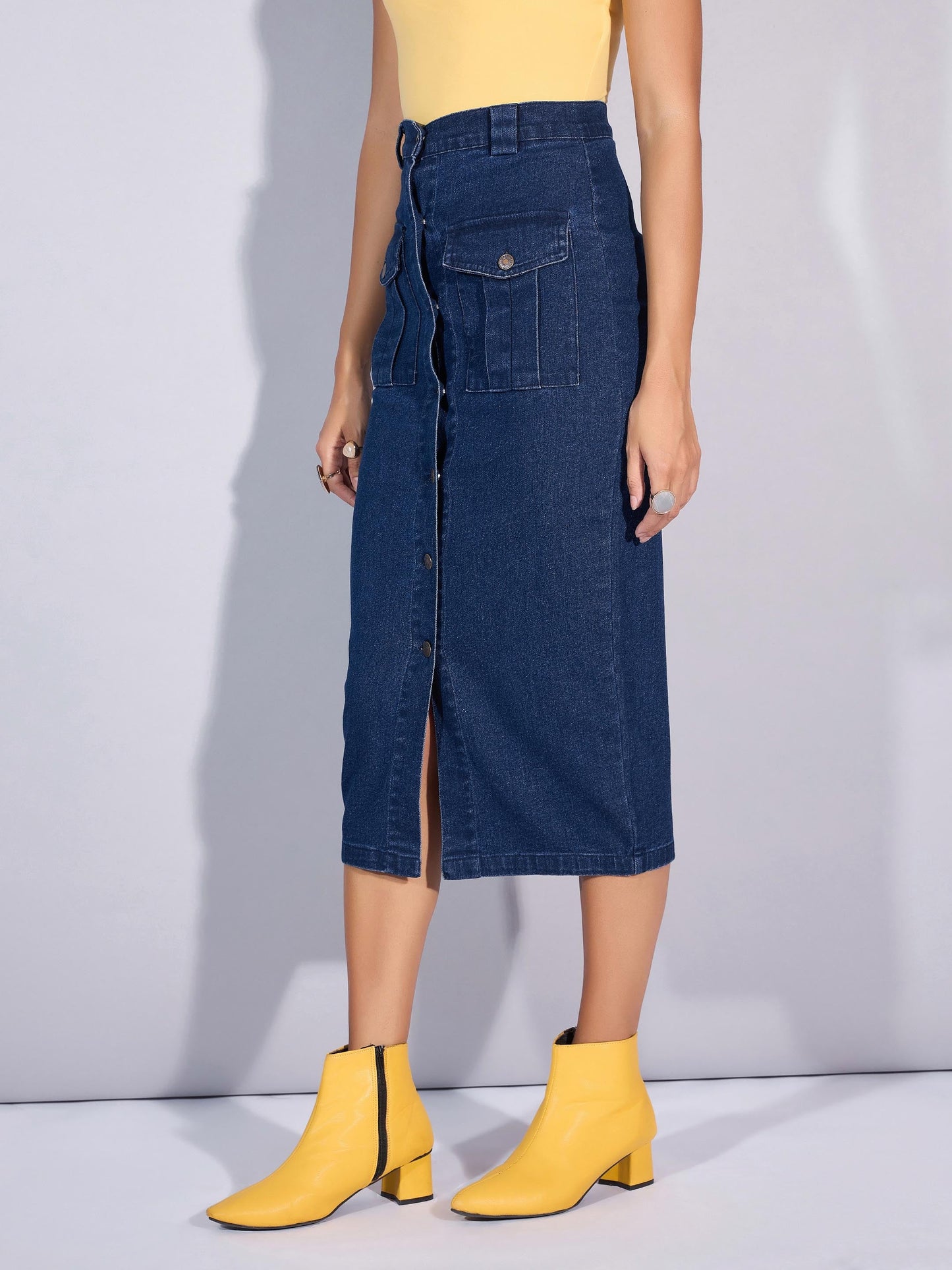Women's Blue Denim Skirt