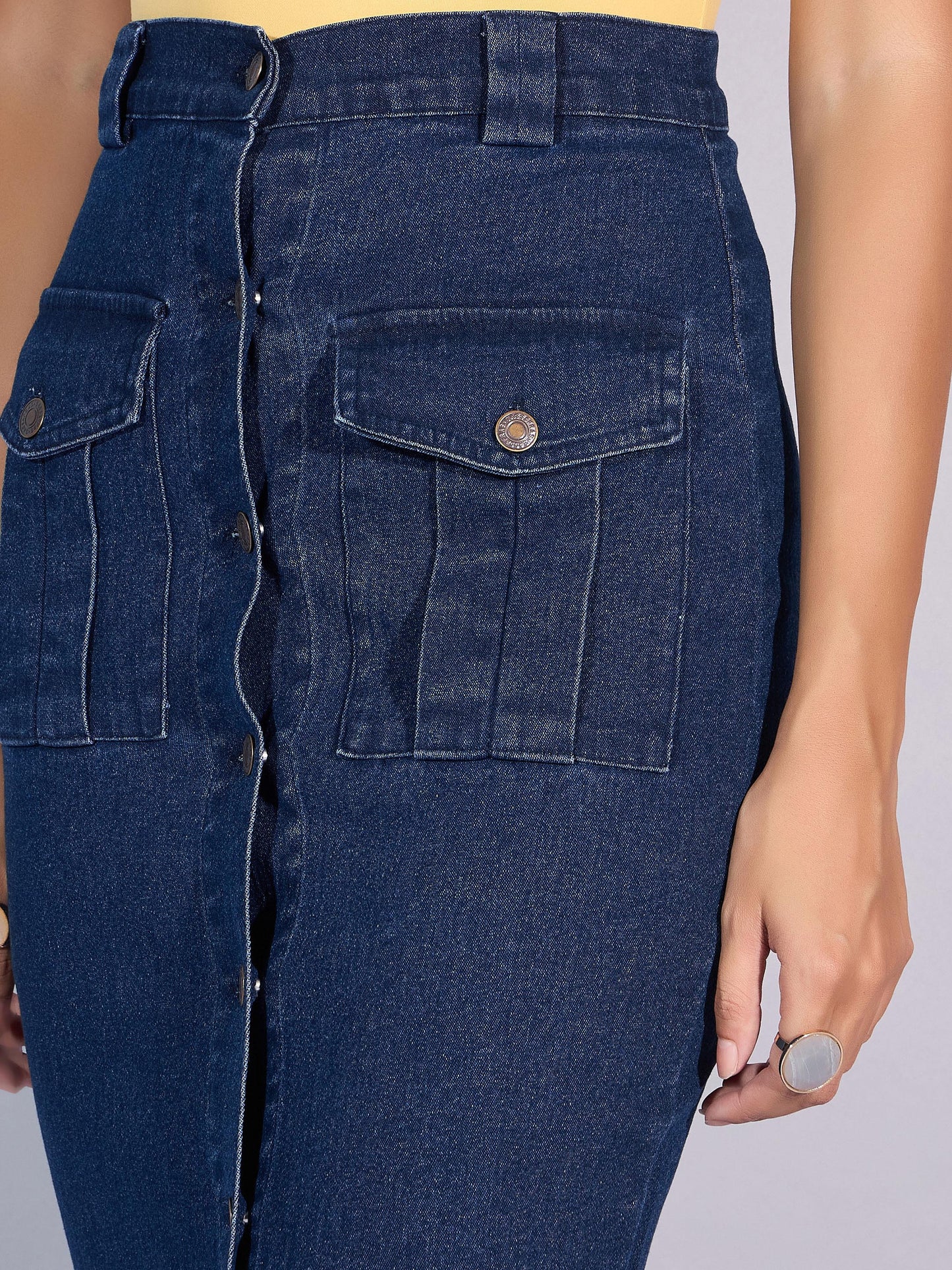 Women's Blue Denim Skirt
