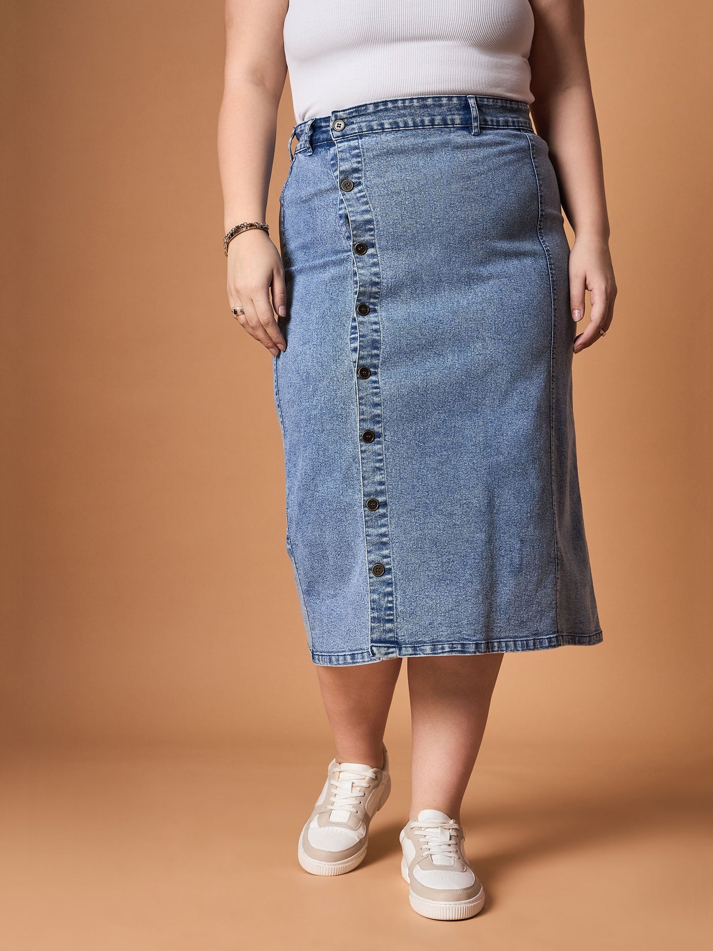 Women's Blue Denim Skirt