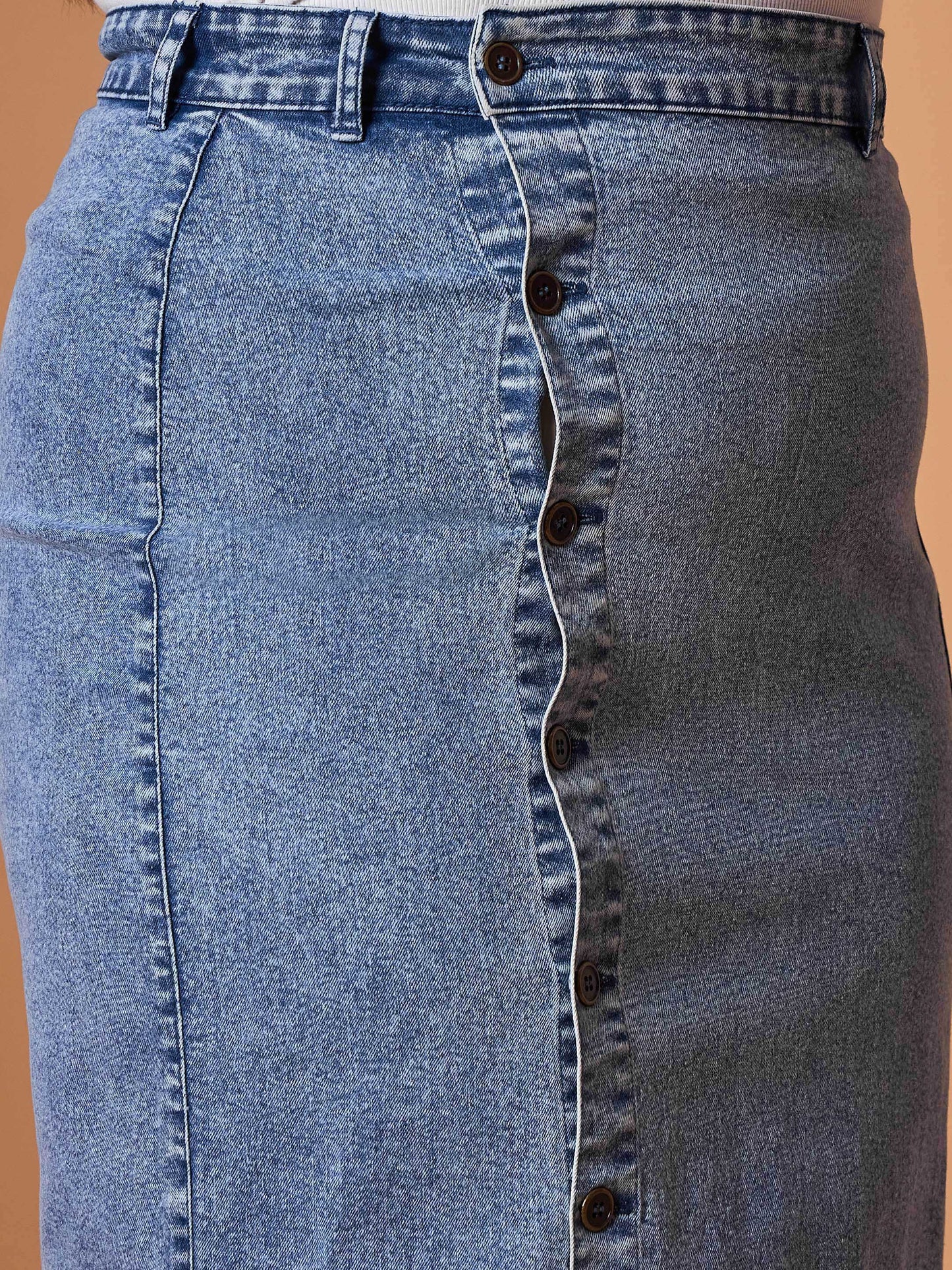Women's Blue Denim Skirt