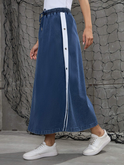 Women's Blue Blast Contrast Tape Maxi Ski