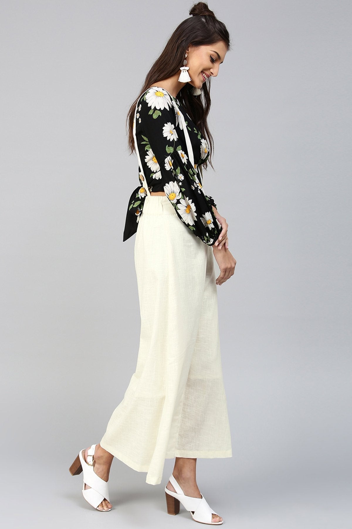 Women's Off-White Dungaree Maxi Skirt