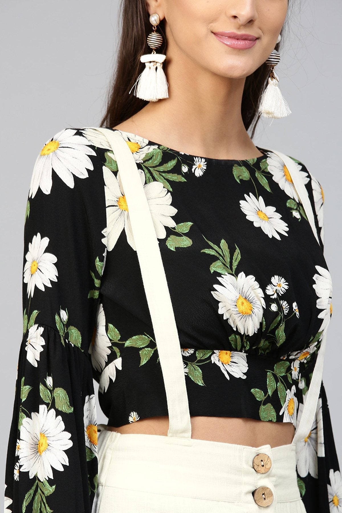 Women's Off-White Dungaree Maxi Skirt