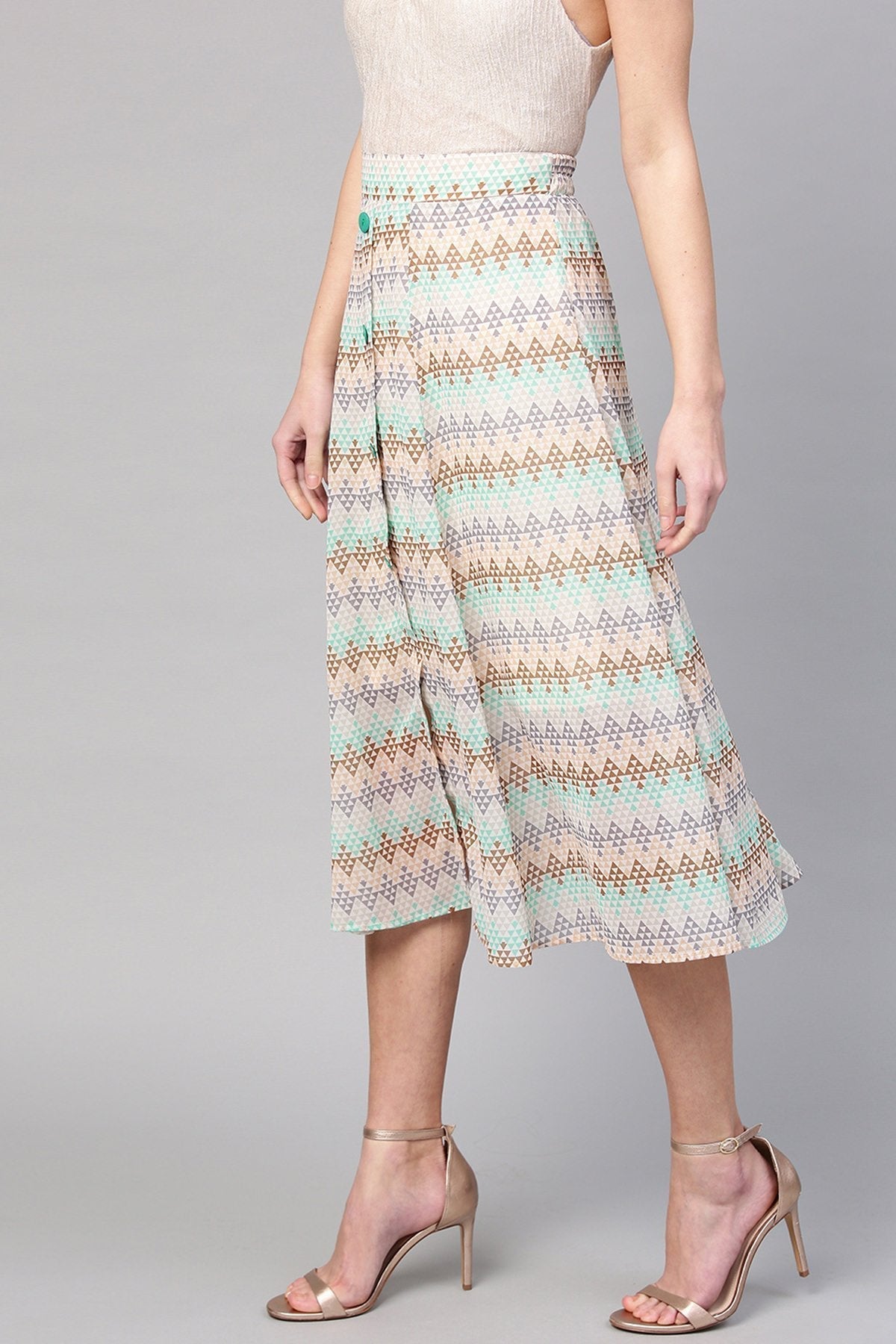 Women's Geometric Pattern A-Line Skirt