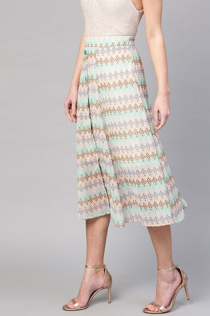 Women's Geometric Pattern A-Line Skirt