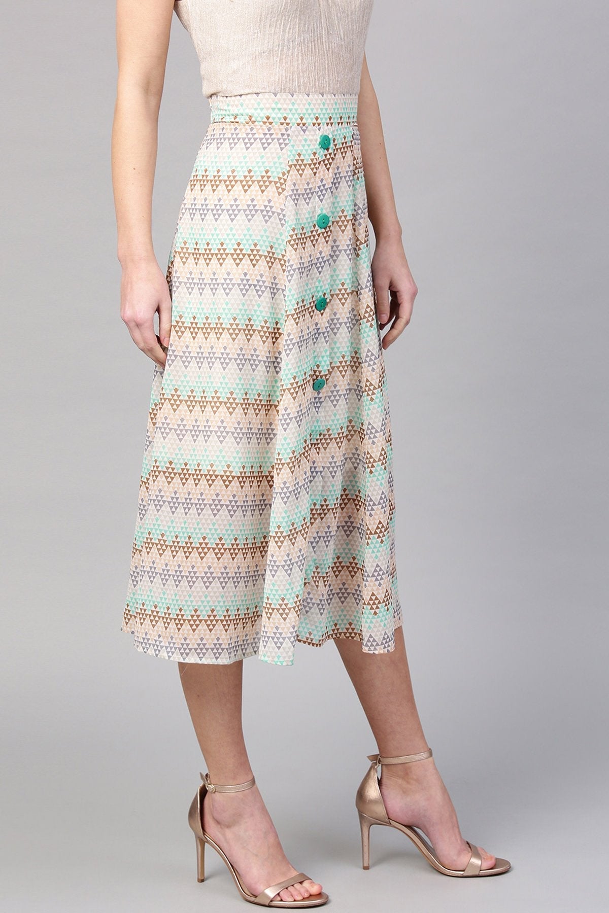 Women's Geometric Pattern A-Line Skirt
