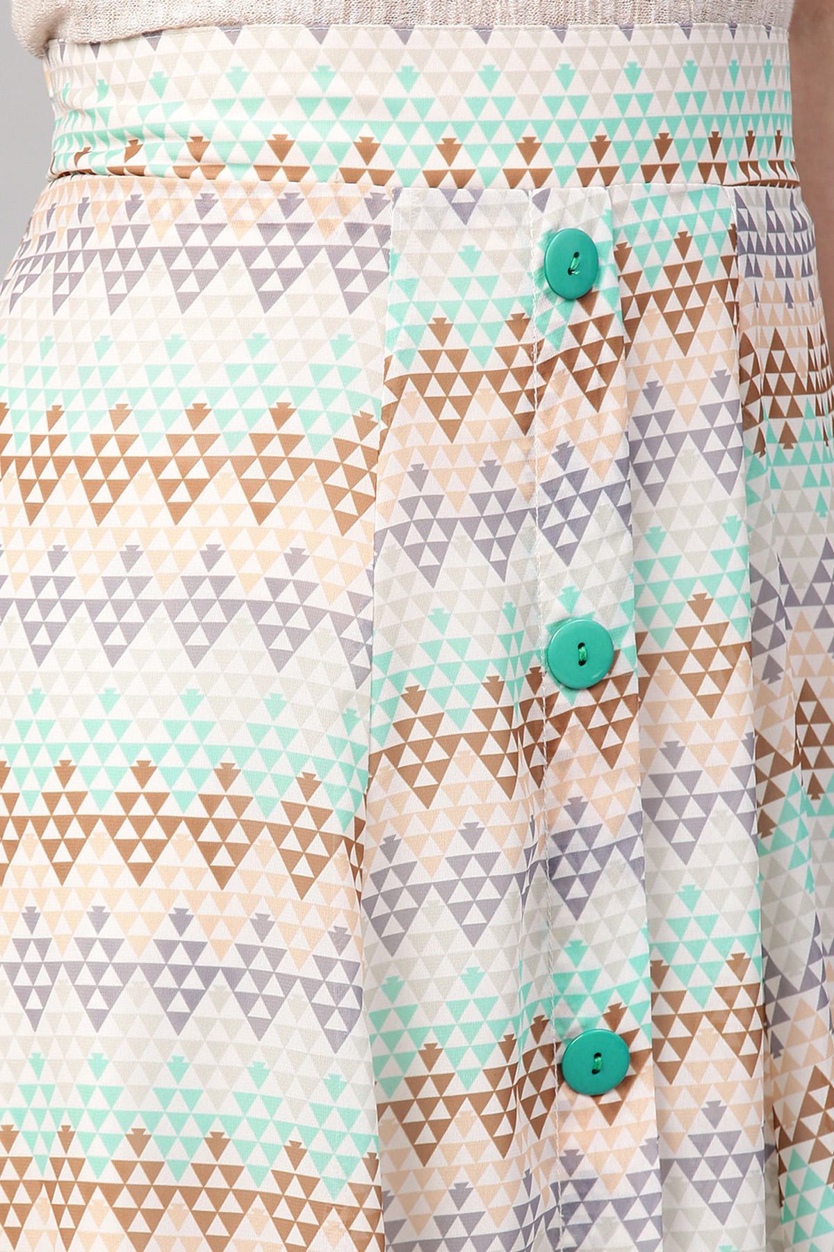 Women's Geometric Pattern A-Line Skirt