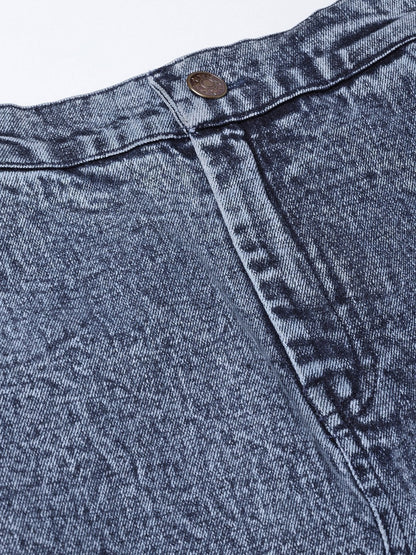 Women's Blue Denim Pencil Skirt