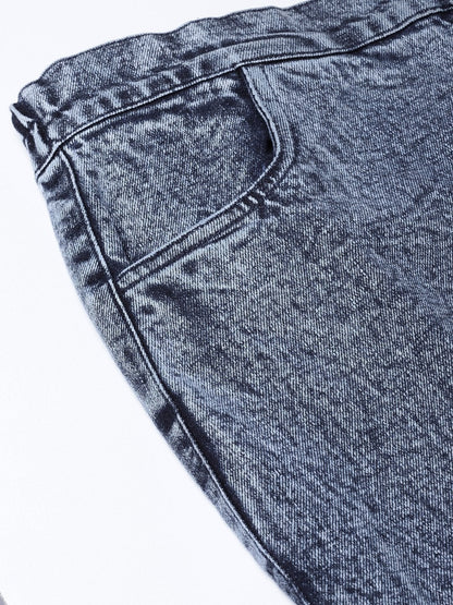 Women's Blue Denim Pencil Skirt
