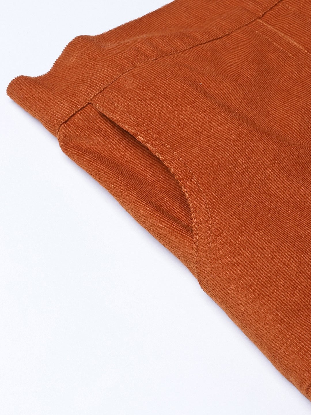 Women's Rust Corduroy Skirt