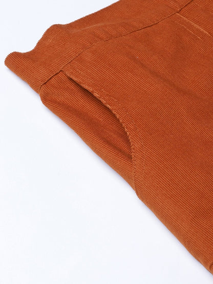 Women's Rust Corduroy Skirt