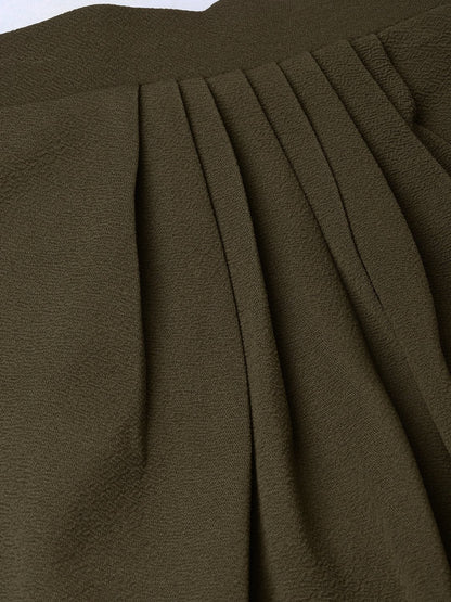 Women's Olive Tulip Skirt