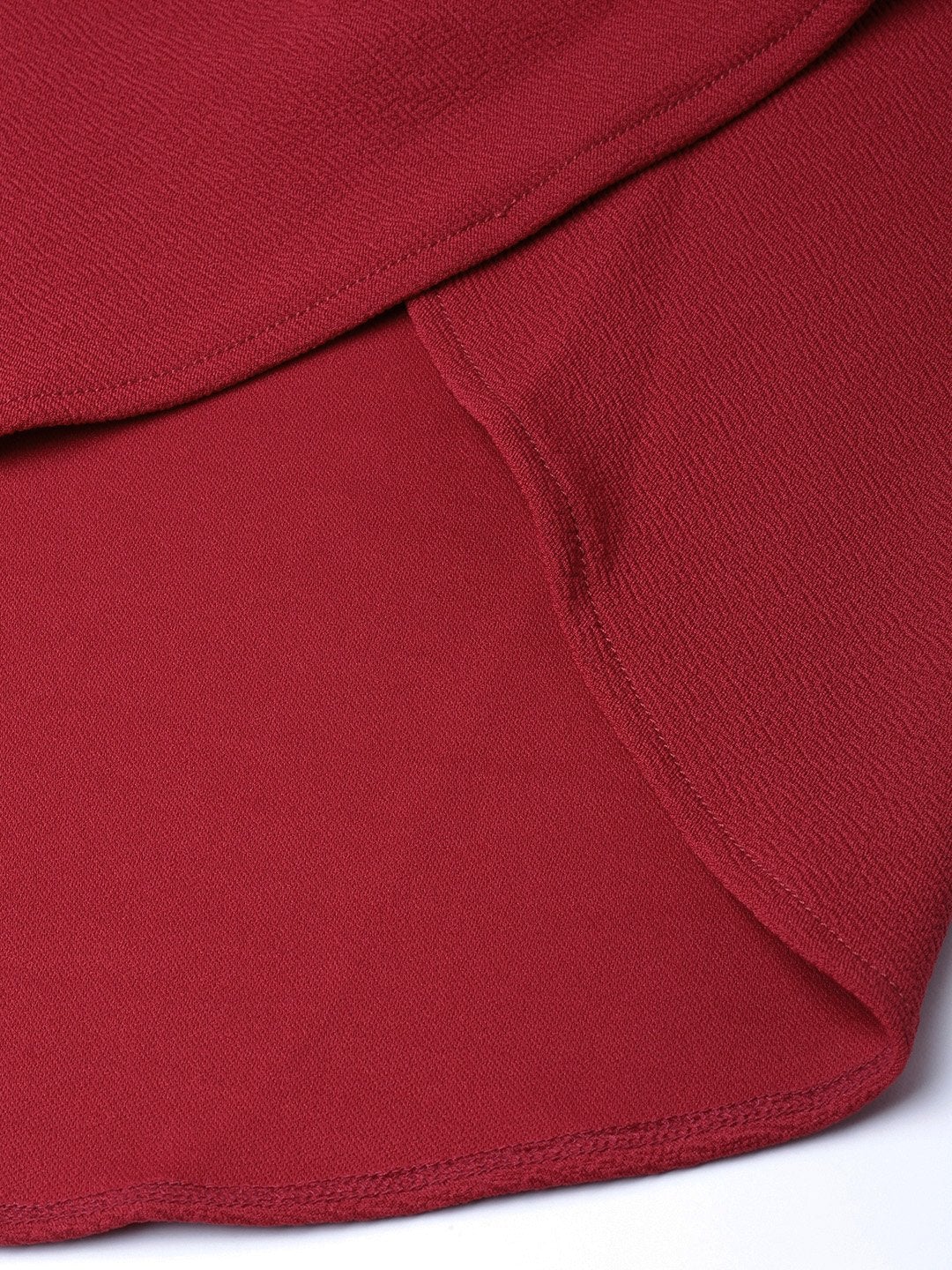 Women's Maroon Tulip Skirt