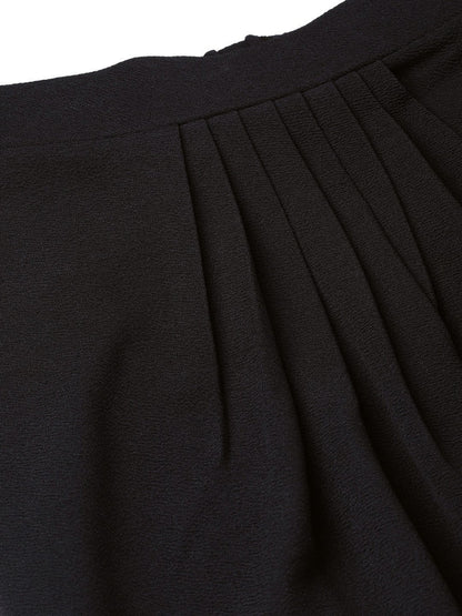 Women's Black Tulip Skirt