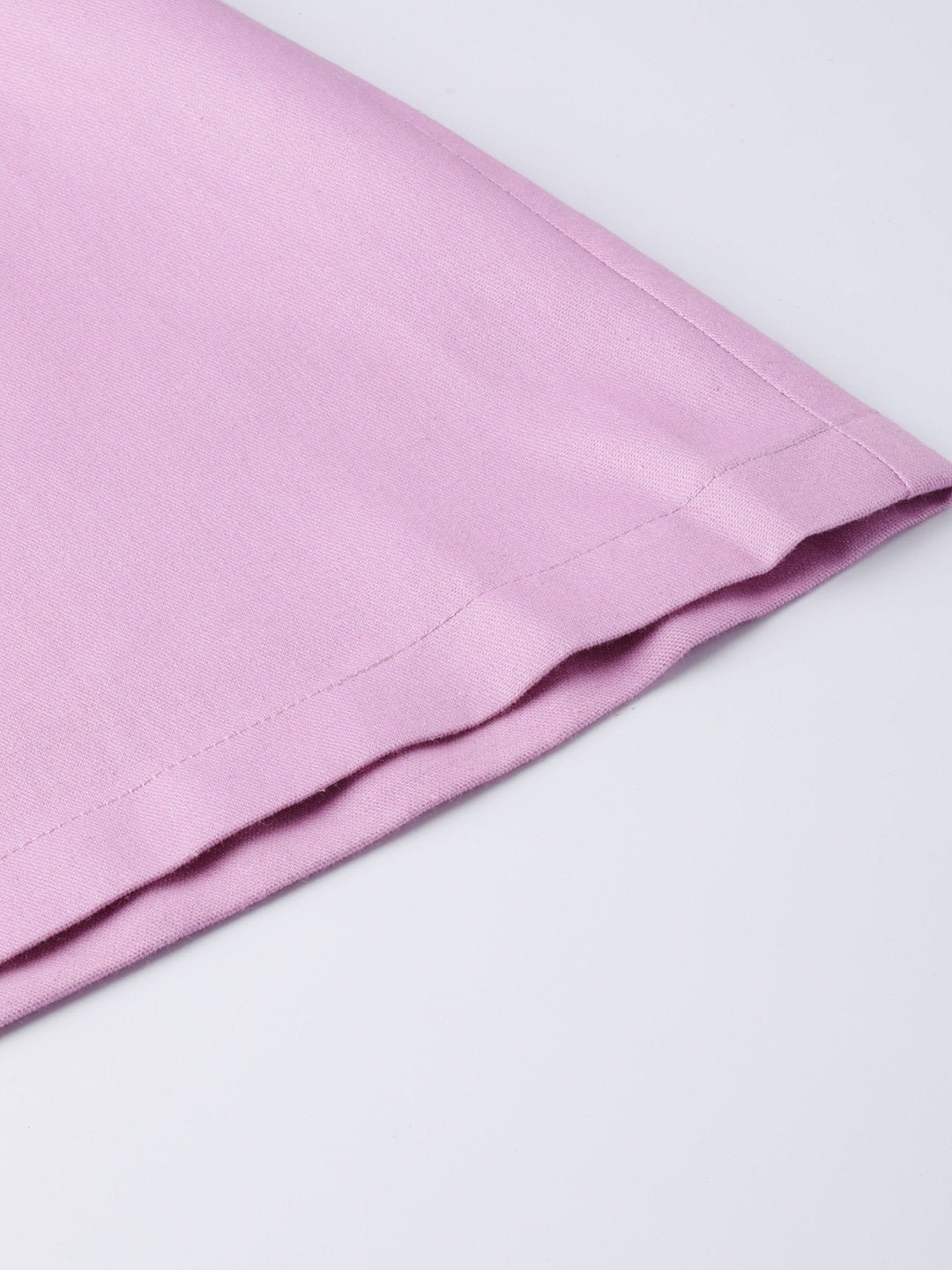 Women's Lavender Denim Longline Buttoned Skirt