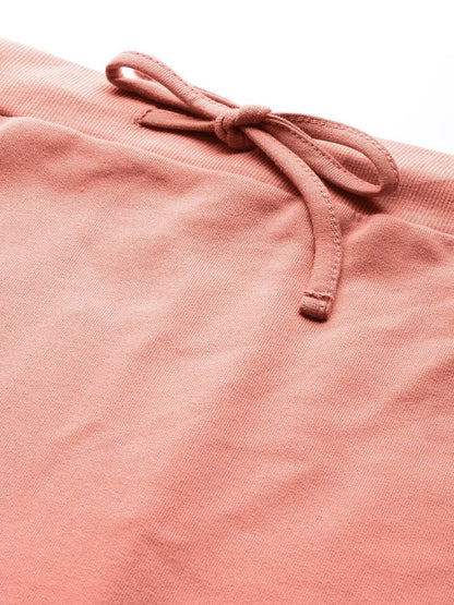 Women's Peach Terry Drawstring Pencil Skirt