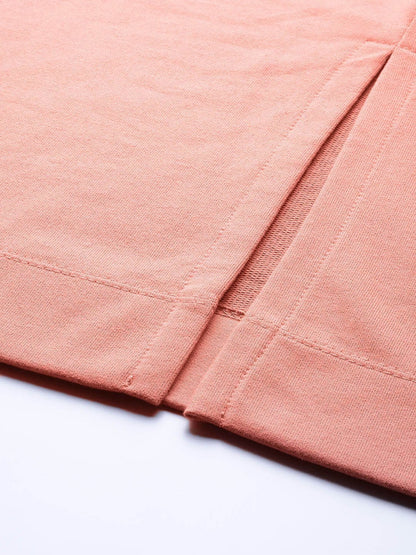 Women's Peach Terry Drawstring Pencil Skirt