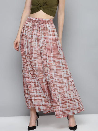Women's Rust Tie & Dye Maxi Skirt