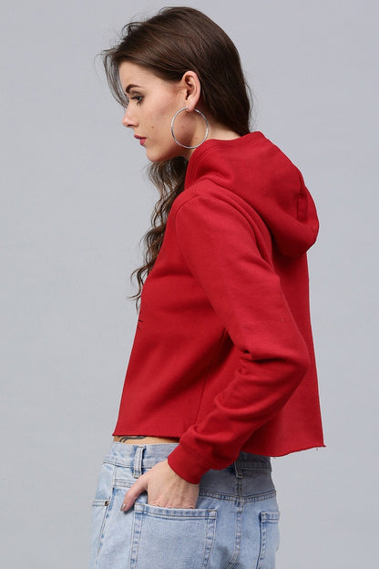 Women's Bow Kitty Red Sweatshirt