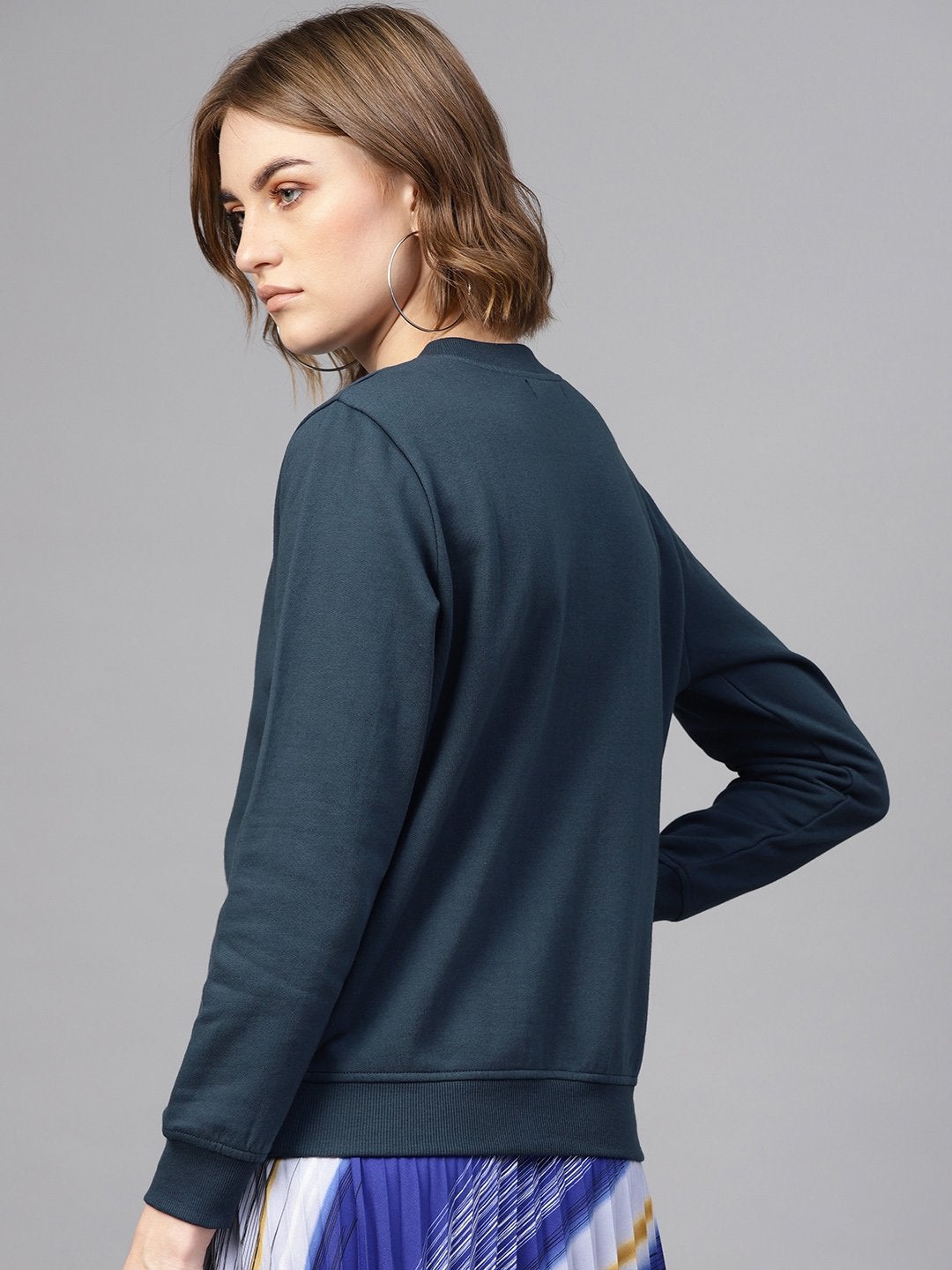 Women's Teal Basic Sweatshirt