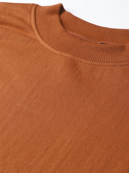 Women's Brown Arm Tape Sweatshirt