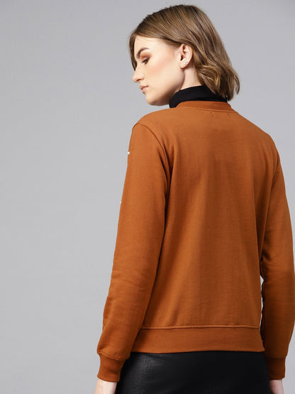 Women's Brown Pearl Sweatshirt