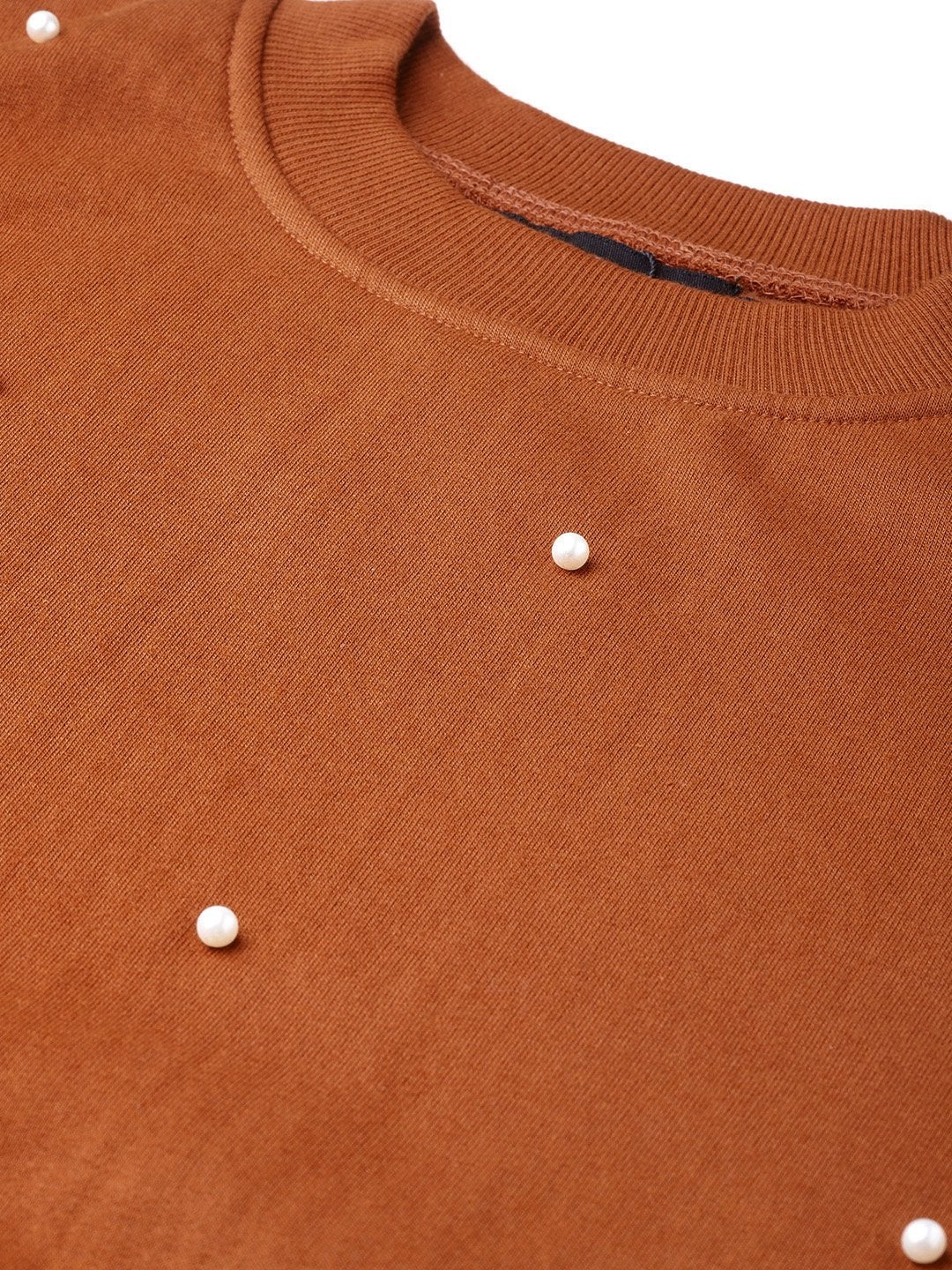 Women's Brown Pearl Sweatshirt