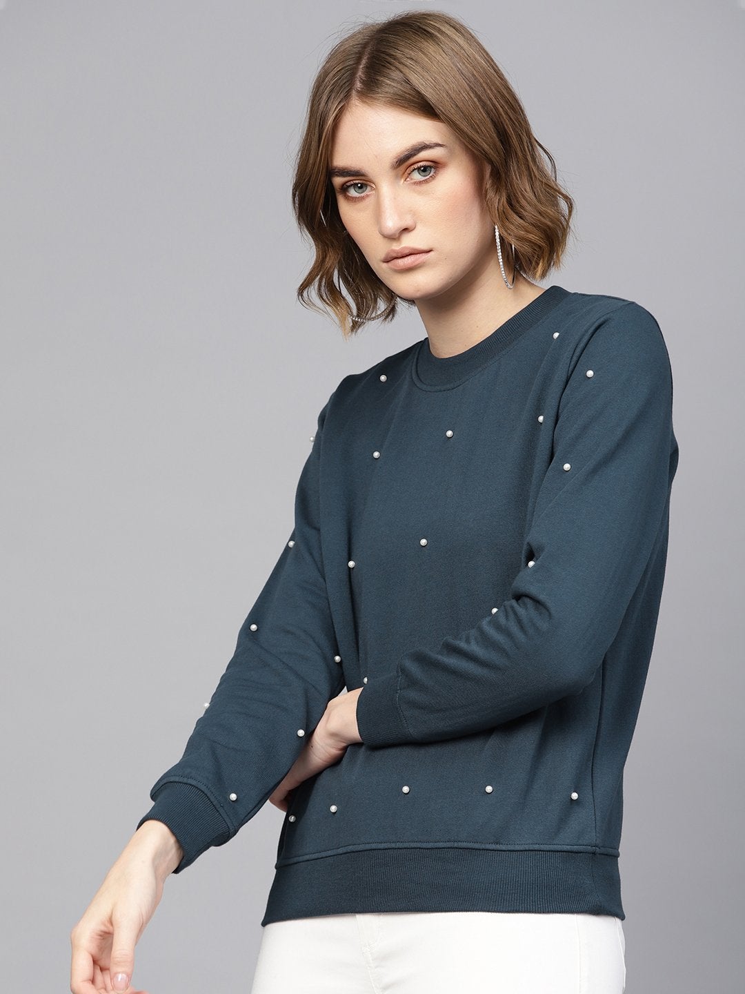 Women's Teal Pearl Sweatshirt