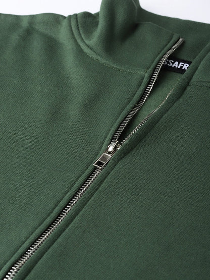 Women's Olive Zipper Sweatshirt