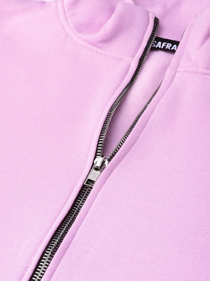 Women's Lavender Zipper Sweatshirt