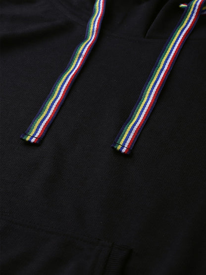 Women's Black Kangaroo Pocket Hoodie