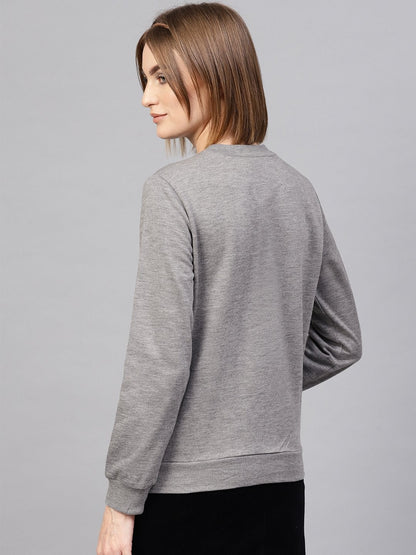 Women's Grey Tree Print Sweatshirt