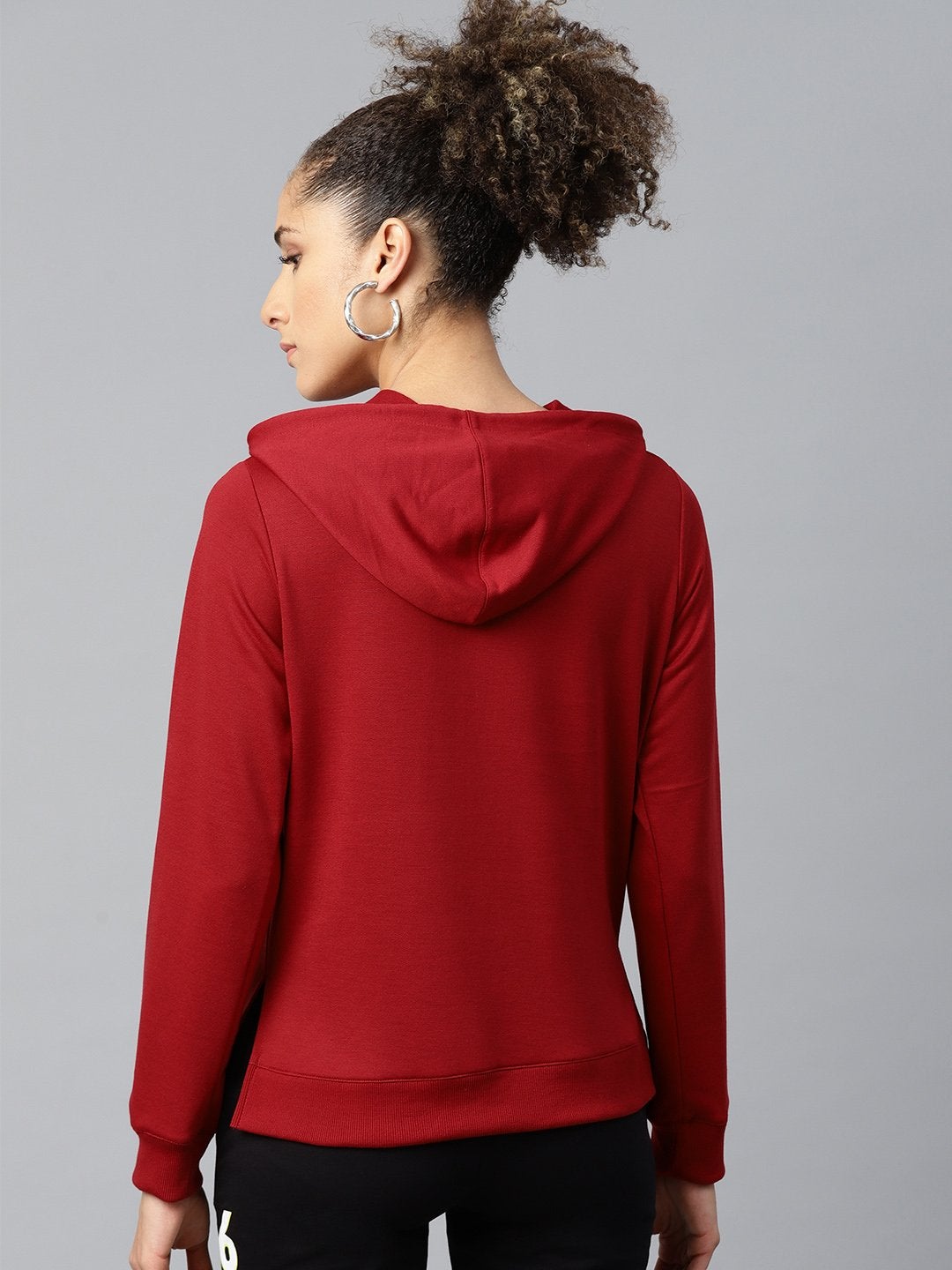 Women's Maroon Like-Me-Print Sweatshirt