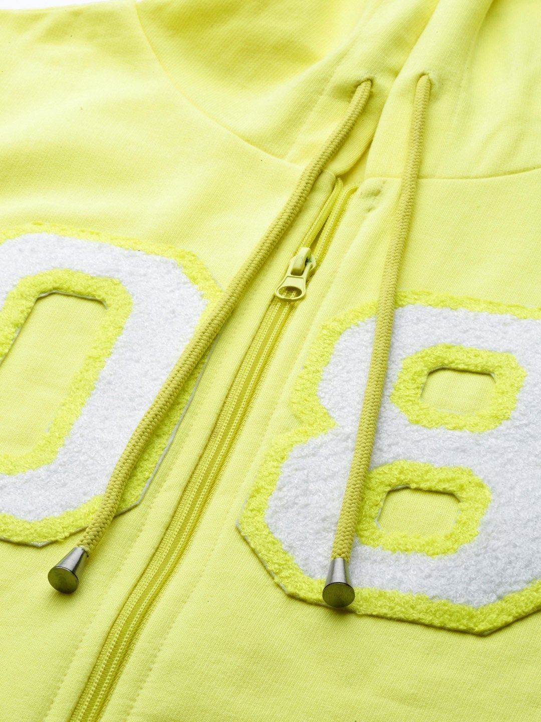 Women's Yellow Fleece Zipper Hoodie Sweatshirt