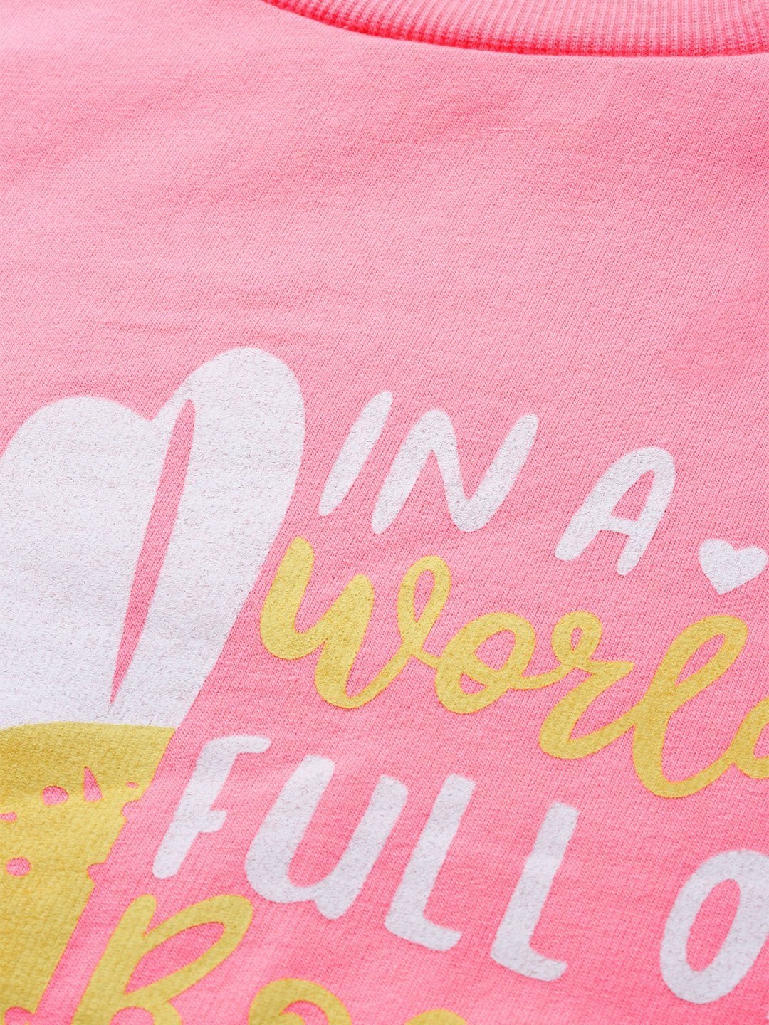 Women's Pink Floral Print Sweatshirt
