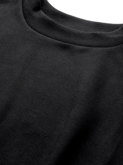 Women's Black Crop Sweatshirt