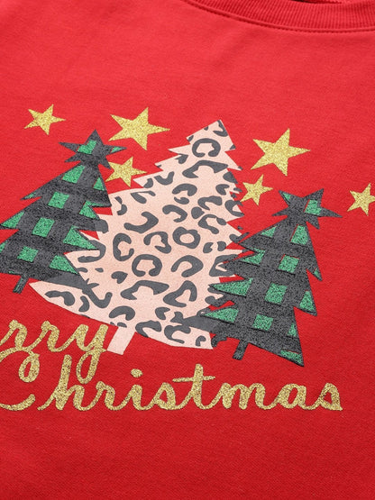 Women's Red Christmas Tree Sweatshirt
