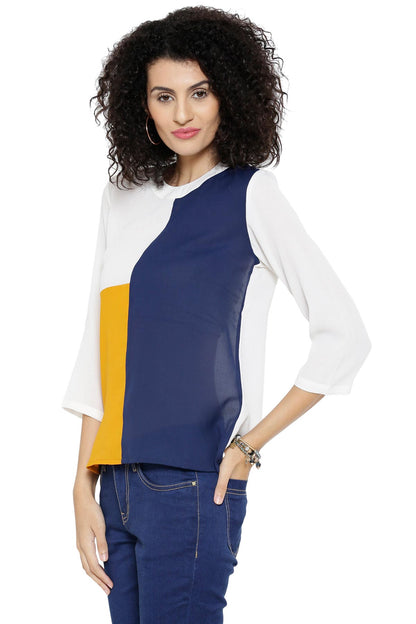 Women's Midnight Color Block Top