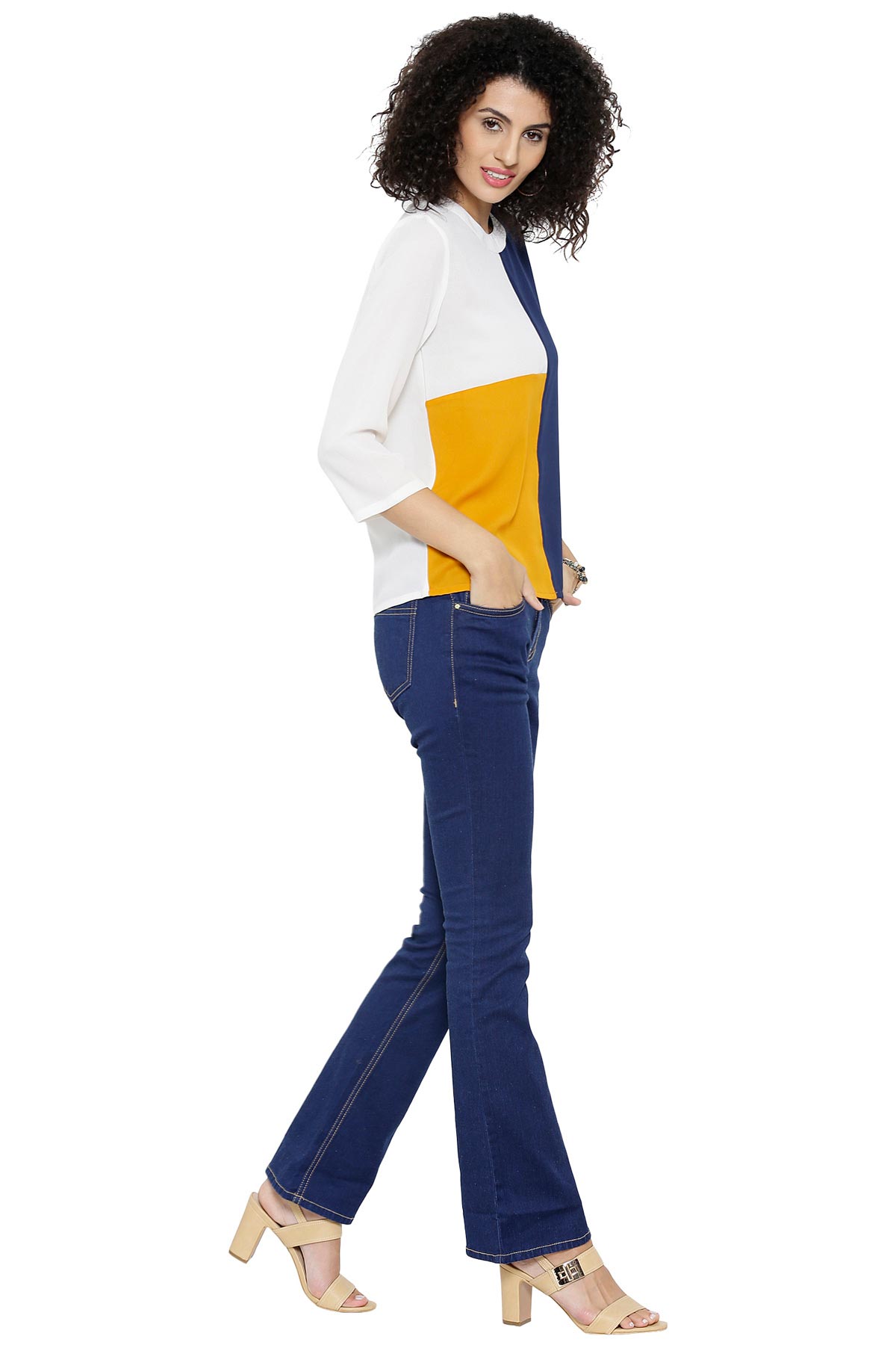 Women's Midnight Color Block Top