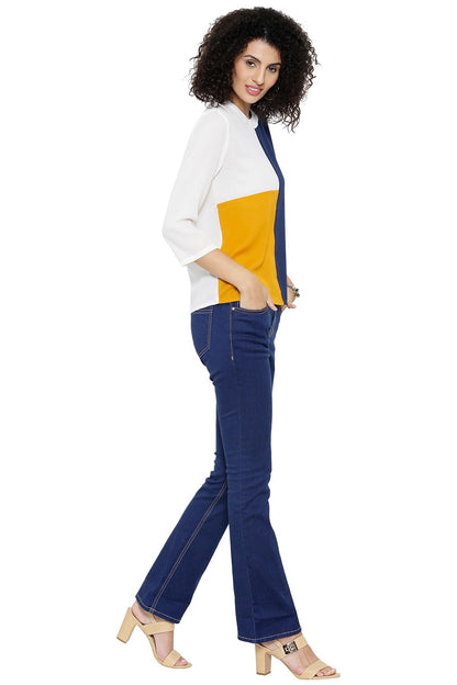 Women's Midnight Color Block Top