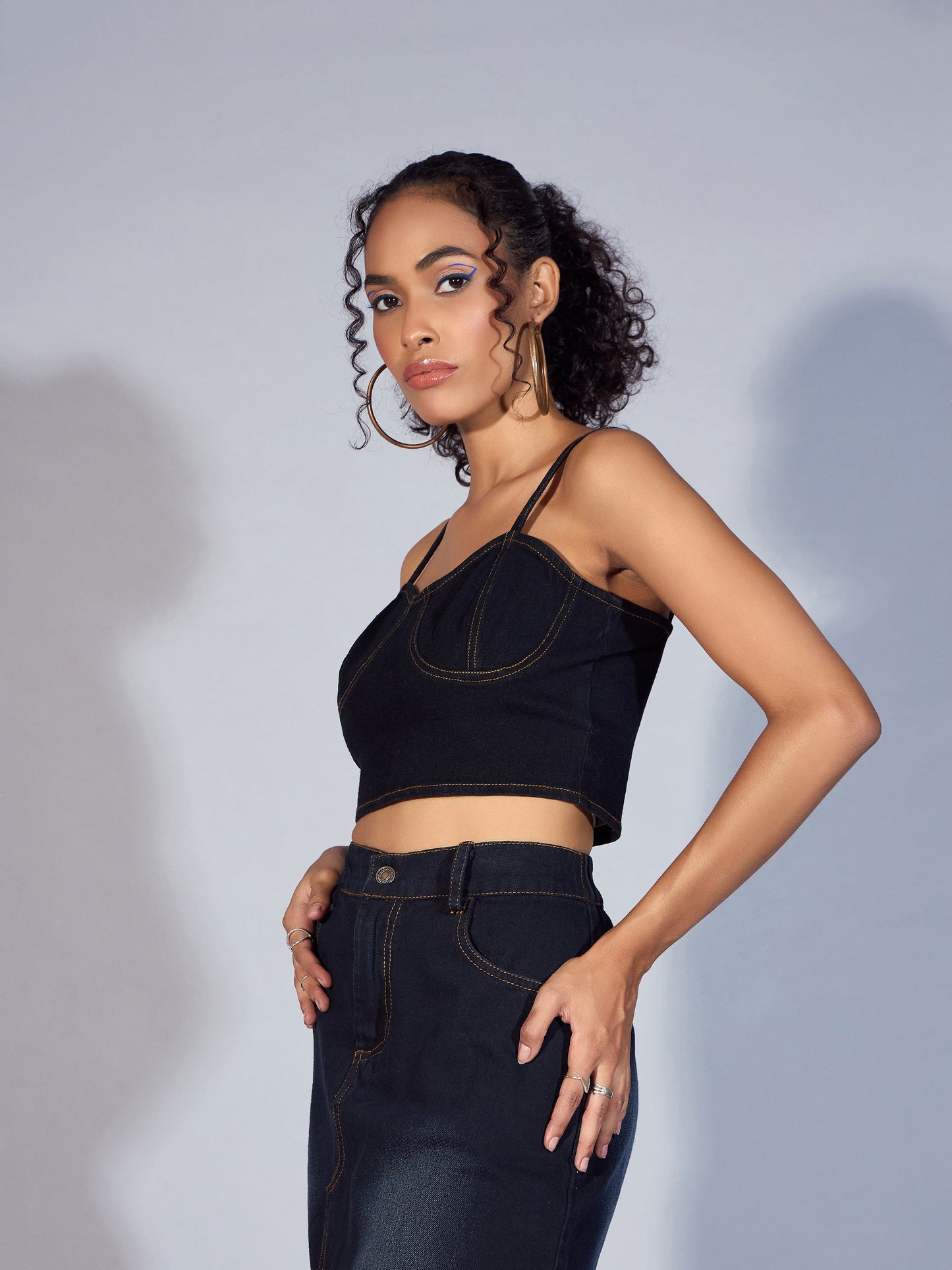 Women's Black Crop Top