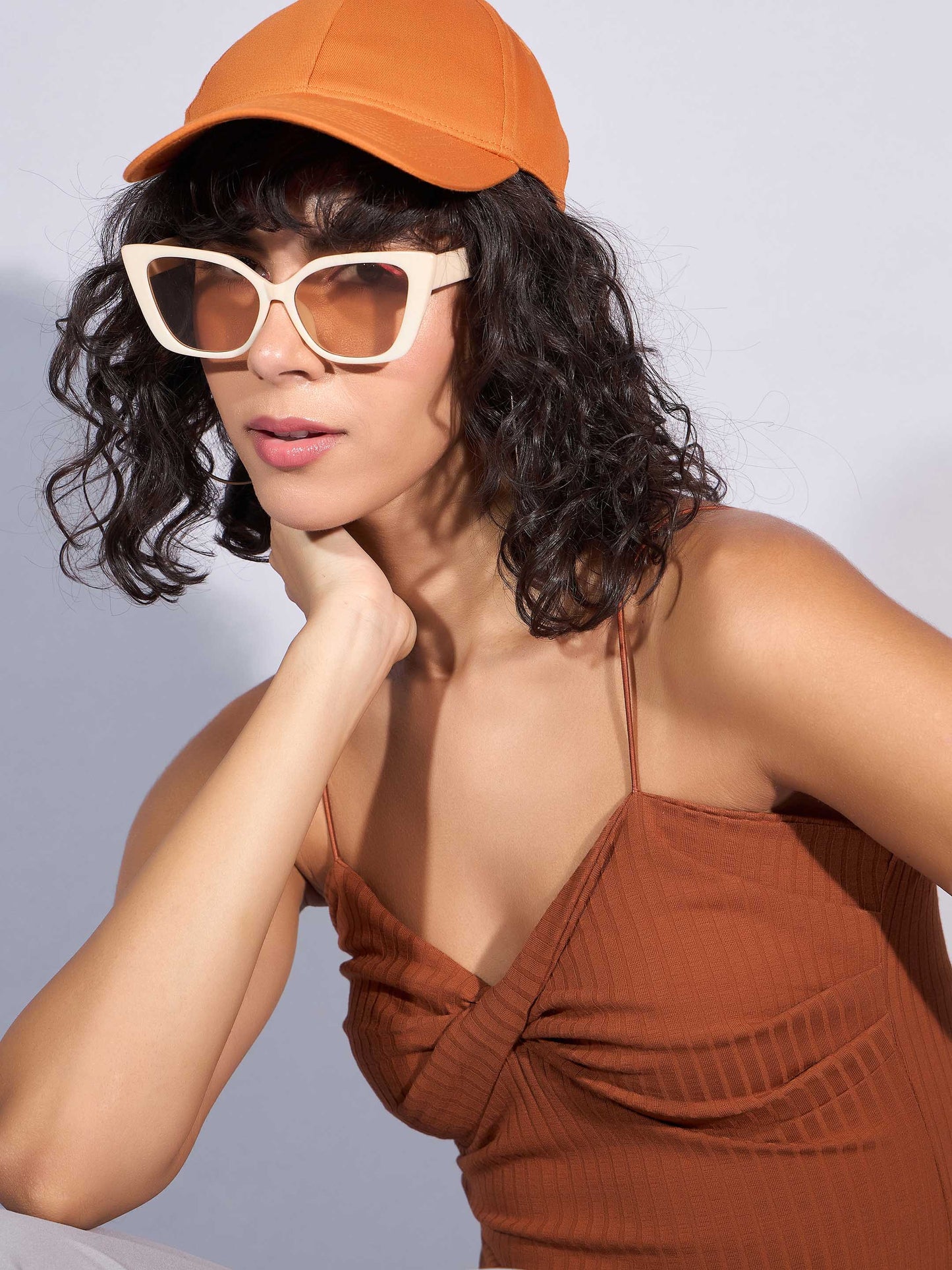 Women's Brown Rib Bodysuit