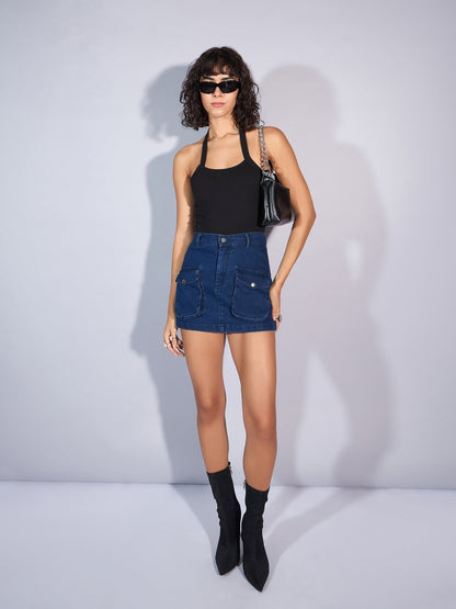 Women's Black Rib Top
