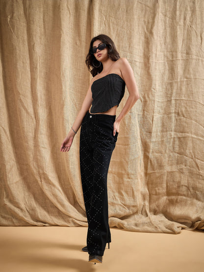 Women's Black Wash Co-Ord Set